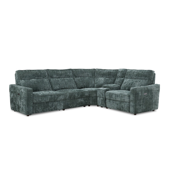 Kempton Electric Corner Sofa Green